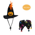 Skeleton Pattern Decoration Halloween Hat Set For Cat